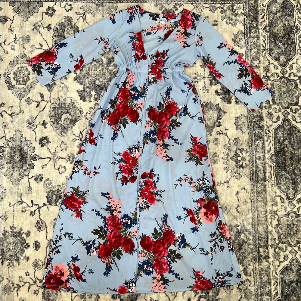 Floral Maxi Kimono